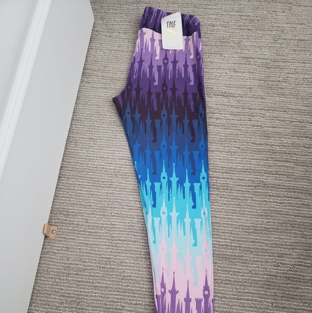 Lularoe disney os castle leggings